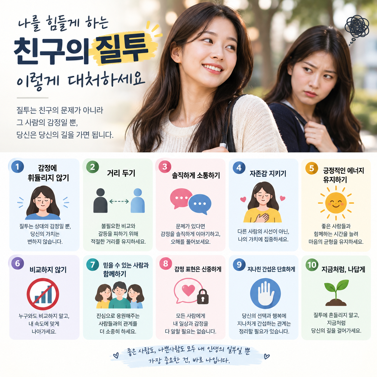 친구의 질투 대처법