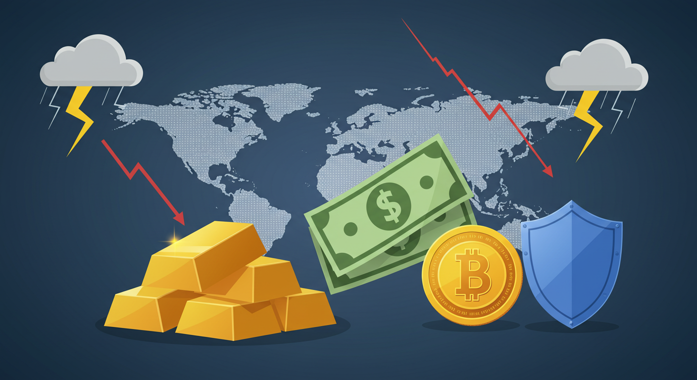 "금 · 달러 · 코인 자산 방어력"에 대한 이미지입니다.