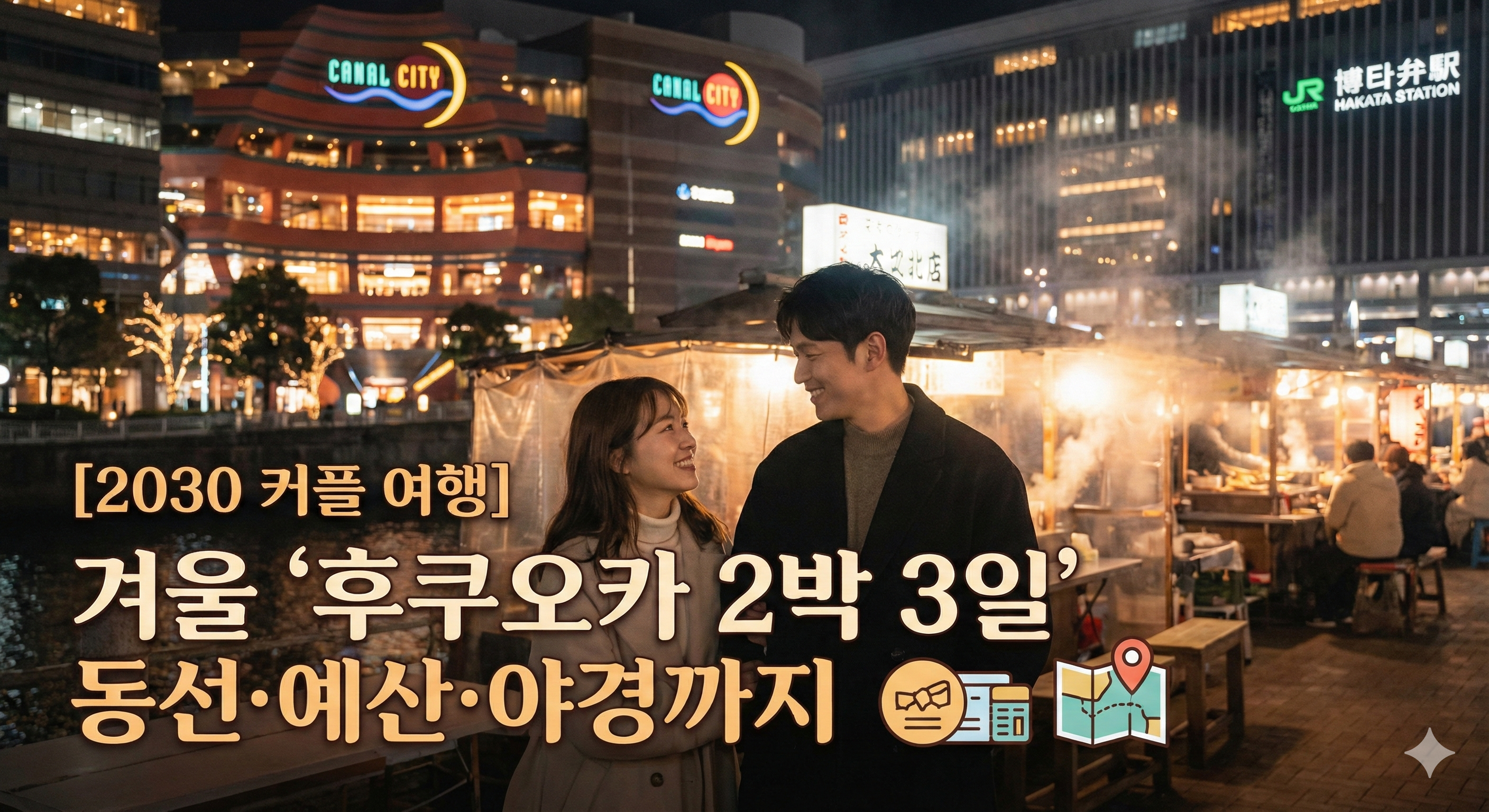 [2030 커플 여행] 겨울 '후쿠오카 2박 3일' 동선&middot;예산&middot;야경까지