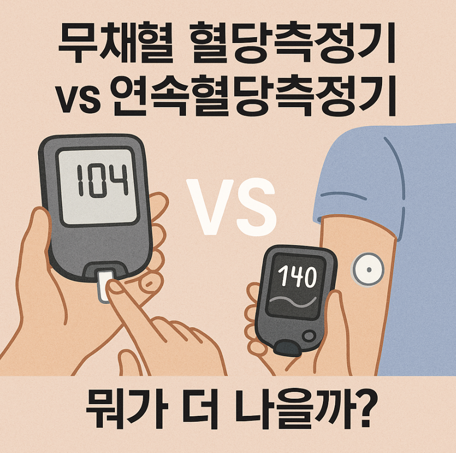 무채혈 혈당측정기 vs 연속혈당측정기, 뭐가 더 나을까?