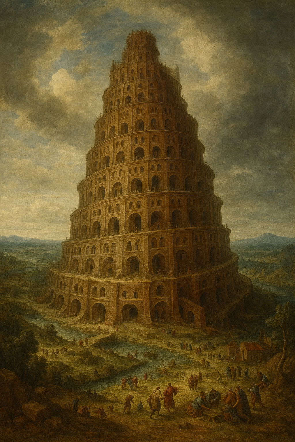 성경 속 바벨탑 이미지