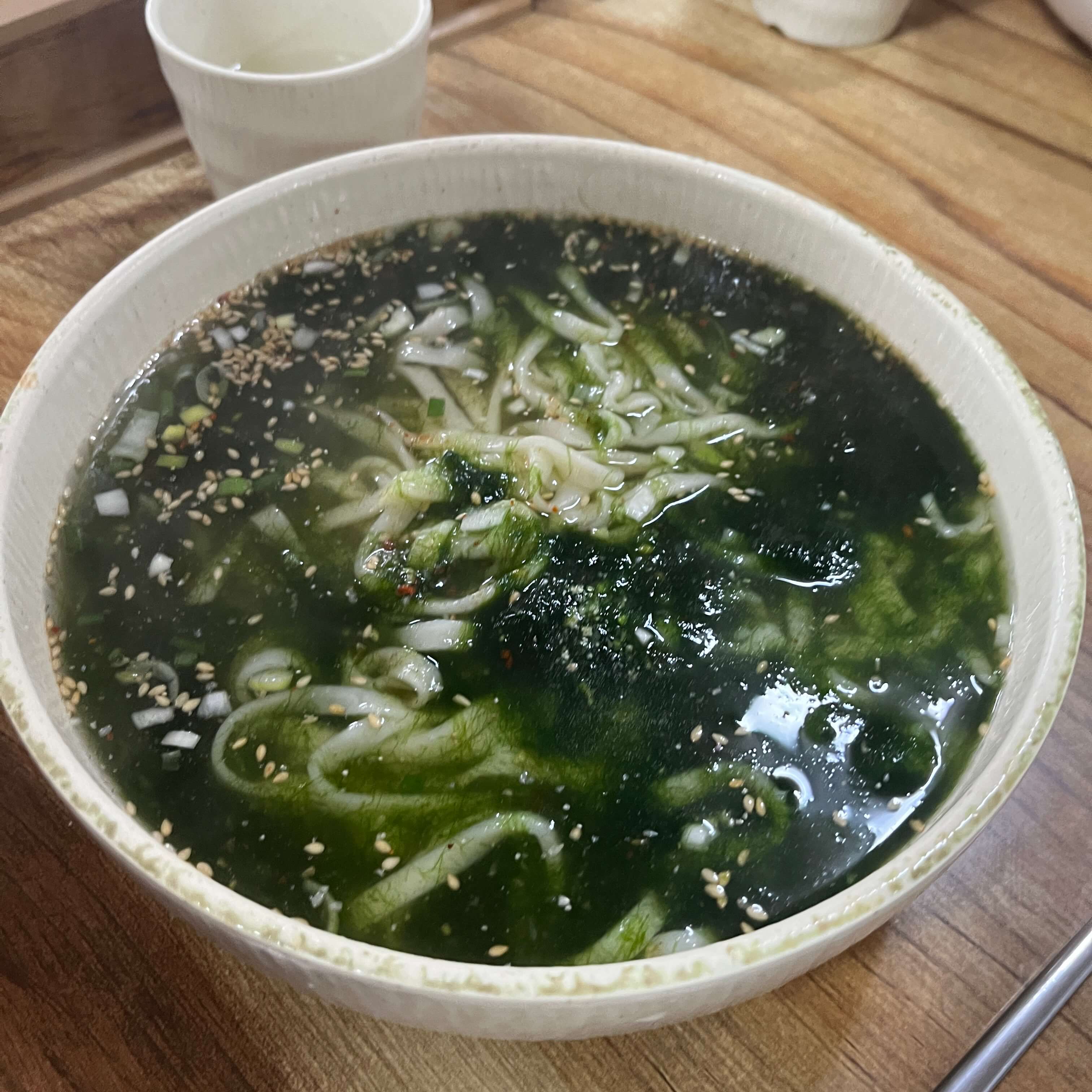 매생이 칼국수 사진
