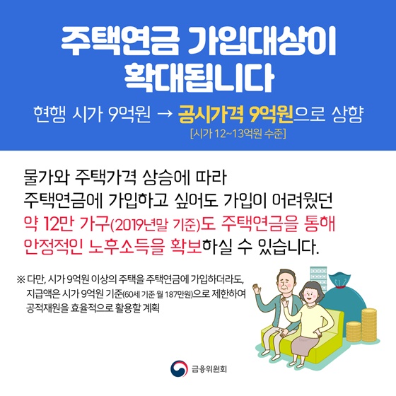 주택연금 가입조건