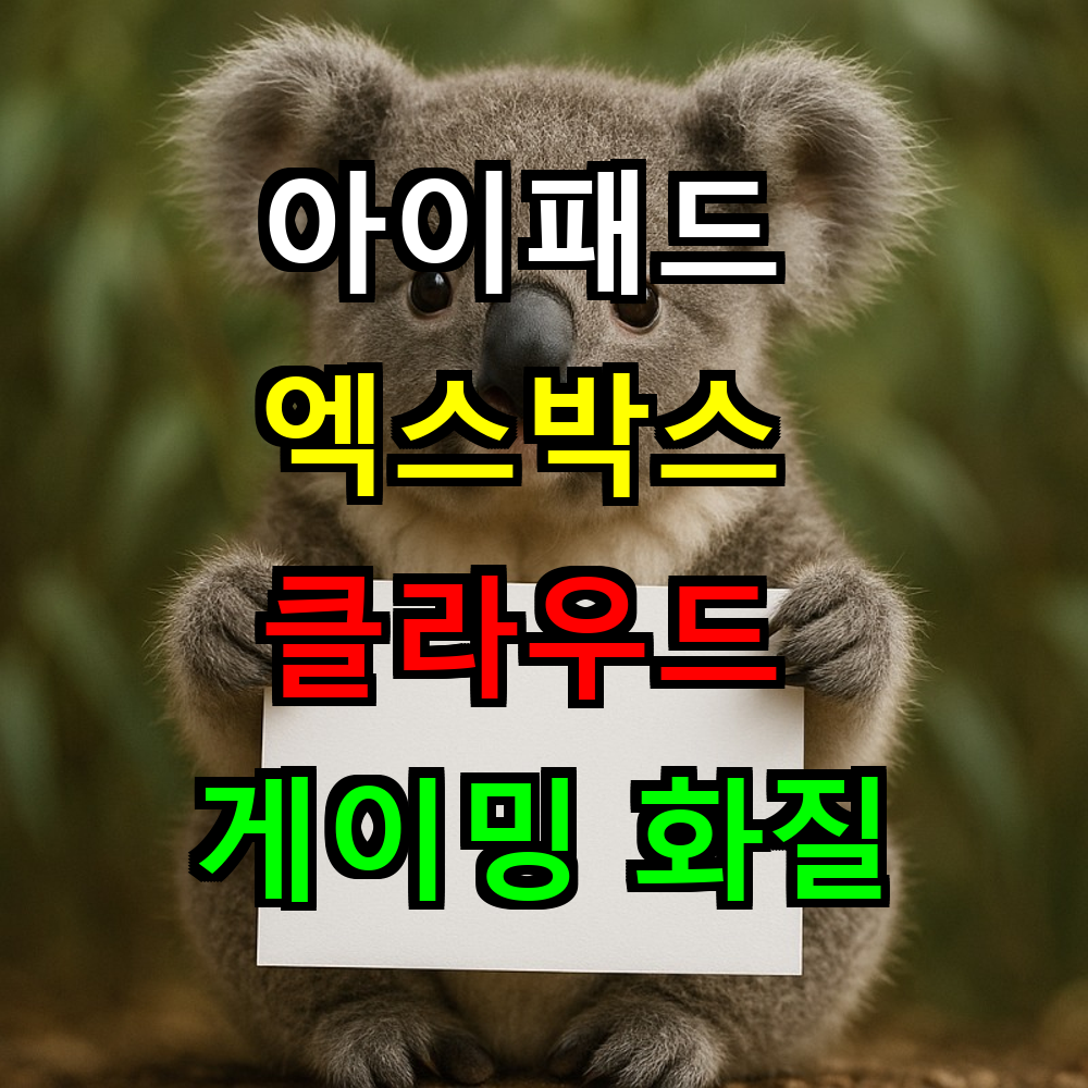 아이패드 엑스박스 클라우드 게이밍 화질 흐릿한 이유? 완벽 해결법