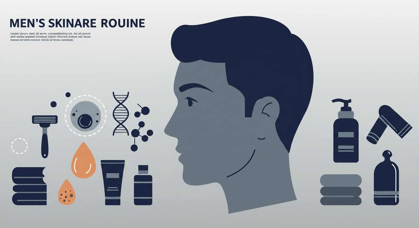 남성 피부관리법 (탄력케어, 모공축소, 루틴)