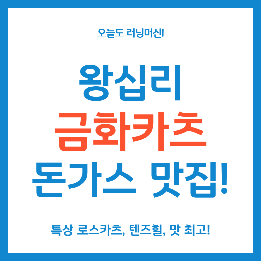 왕십리 돈가스 맛집 금화카츠