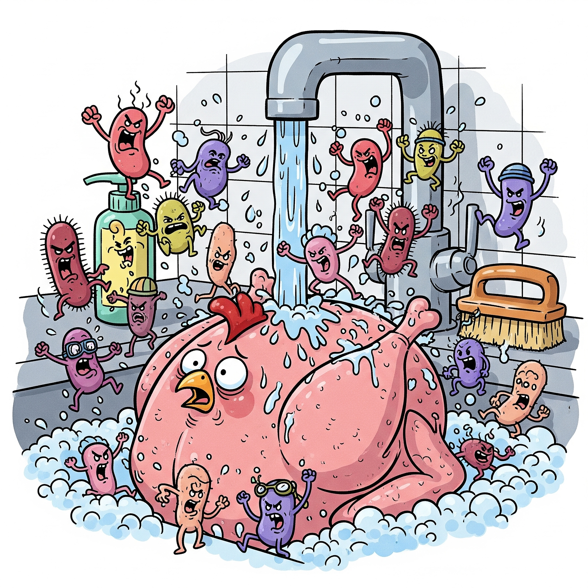 생닭 씻으면 세균이 더 퍼진다고?