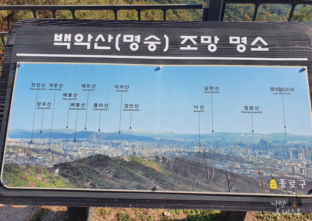 북악산 조망 명소