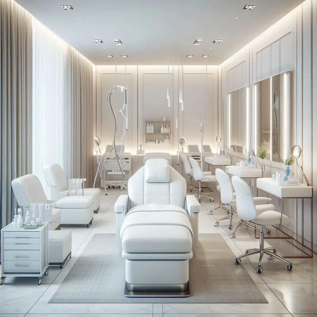 피부,체형관리 샵 배경