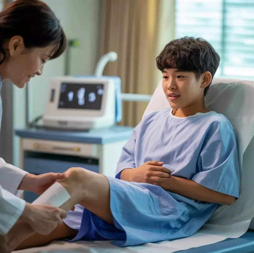 성장판 검사 이미지