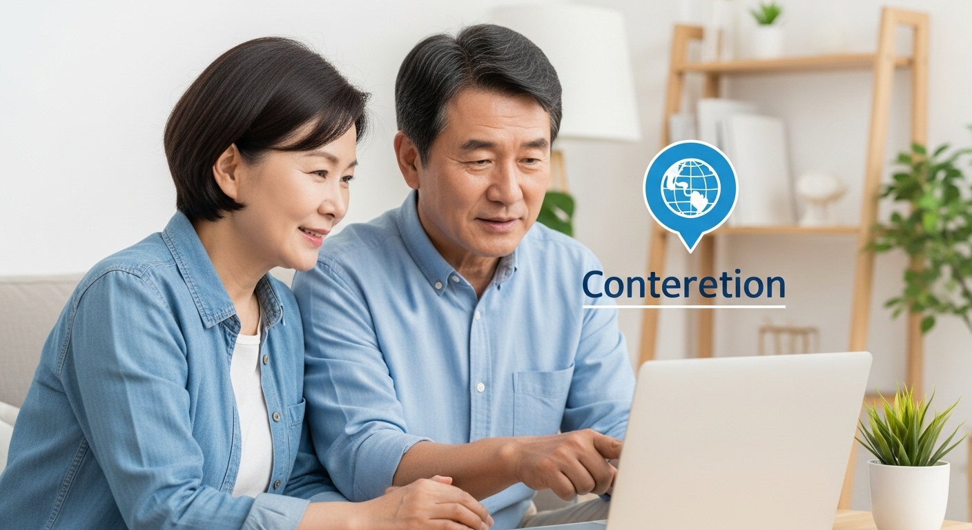 인터넷 연결 상태를 확인하는 장면