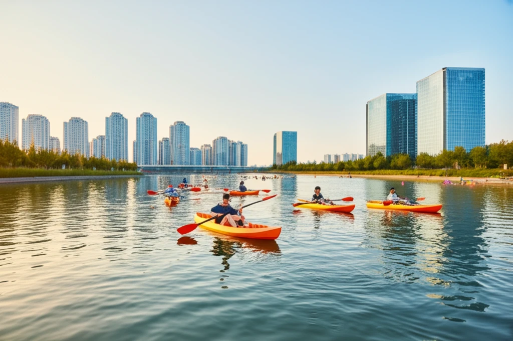 송도 센트럴파크 카약, 잊지 못할 낭