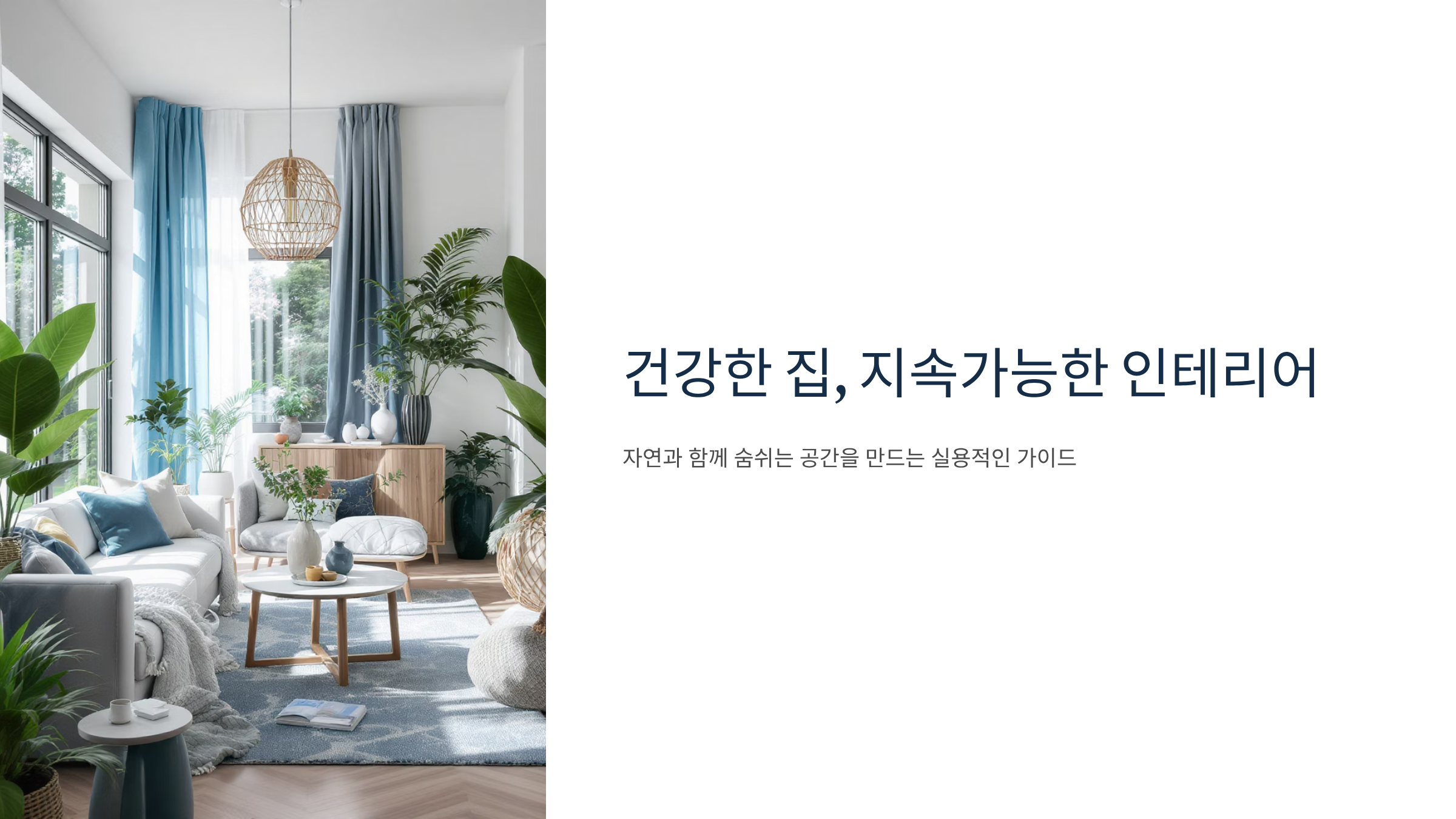 건강한 홈 인테리어 실천 가이드