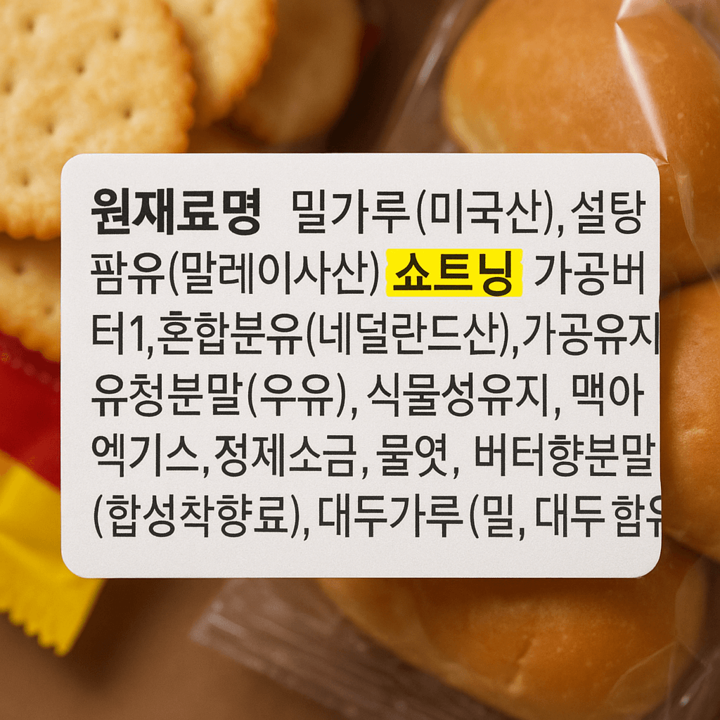 쇼트닝 뜻