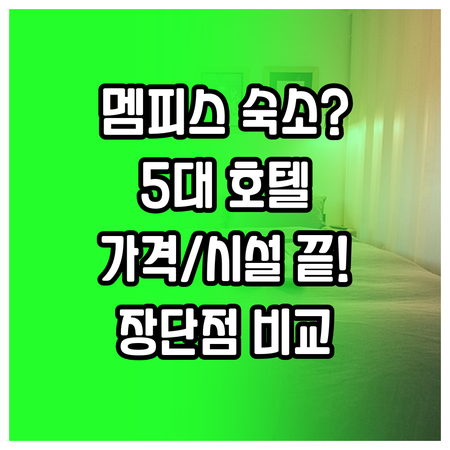 멤피스 여행 숙소 결정 가이드 5대 ..