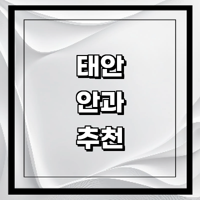 태안군 안과
