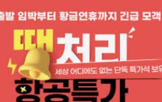 땡처리 항공권