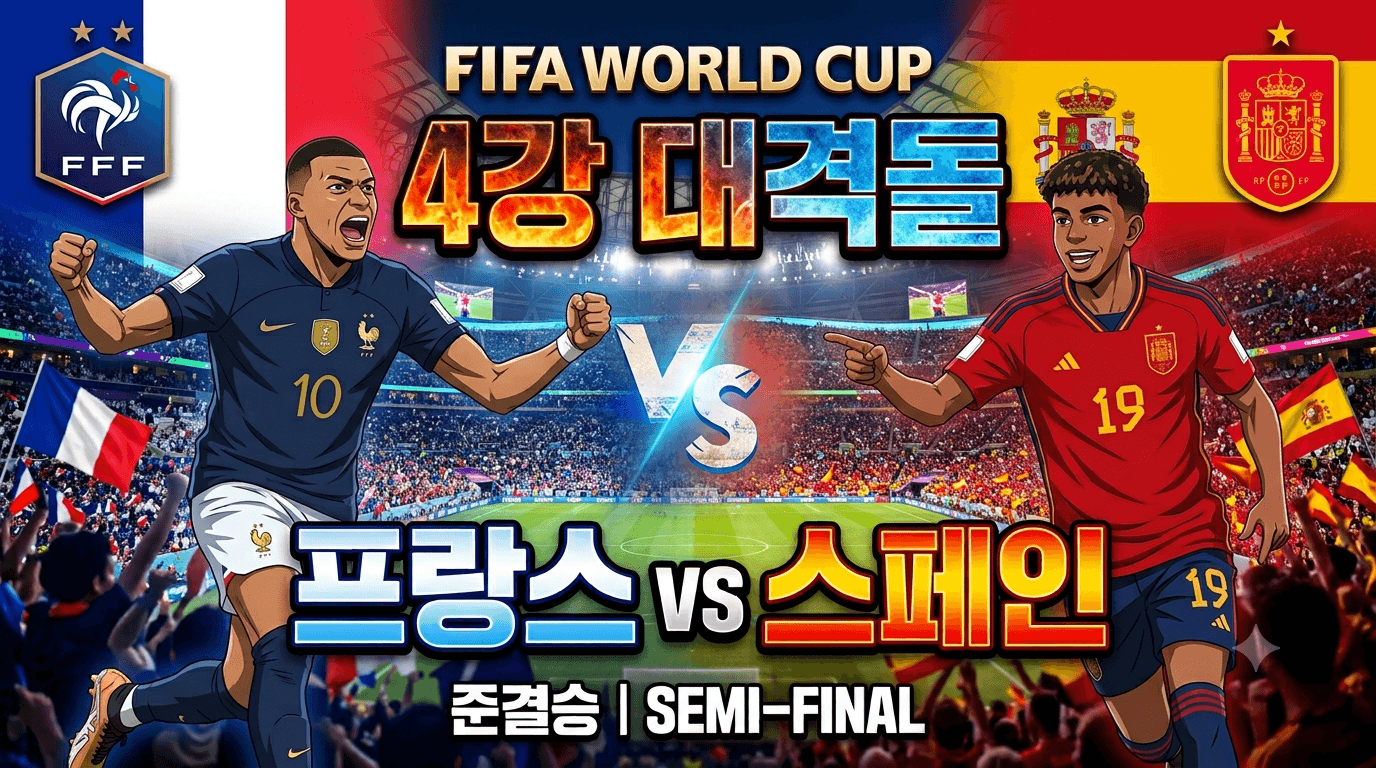 4강 프랑스 vs 스페인