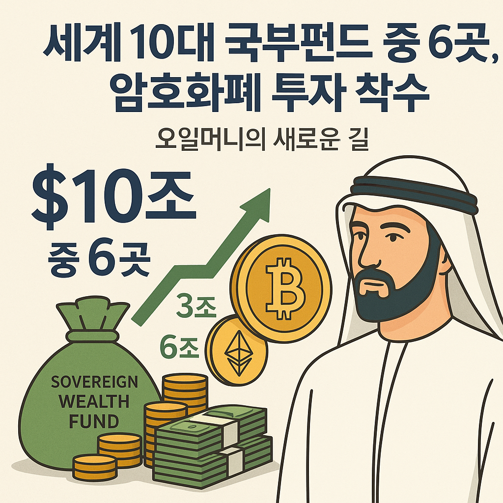 세계 10대 국부펀드 중 6곳, 암호화폐 투자 착수 — 오일머니의 새로운 길