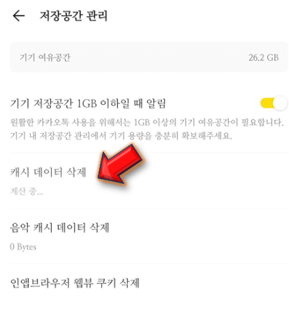 캐시-데이터-삭제-누릅니다