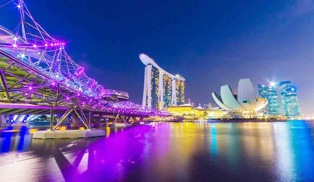 싱가포르 마리나베이 샌즈 야경