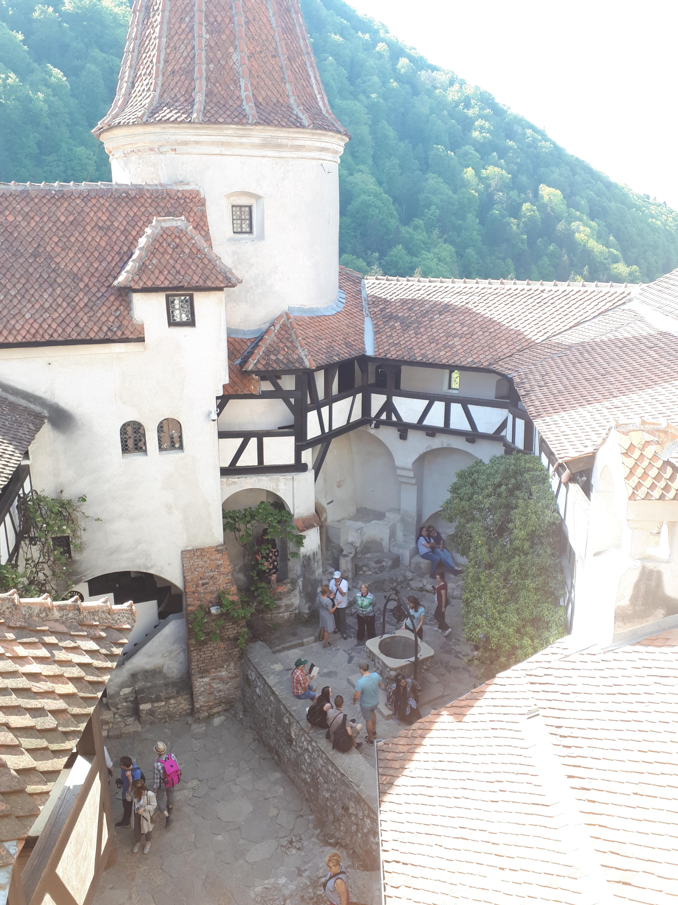 루마니아 브라쇼브 브란 성 옥상에서 본 내부