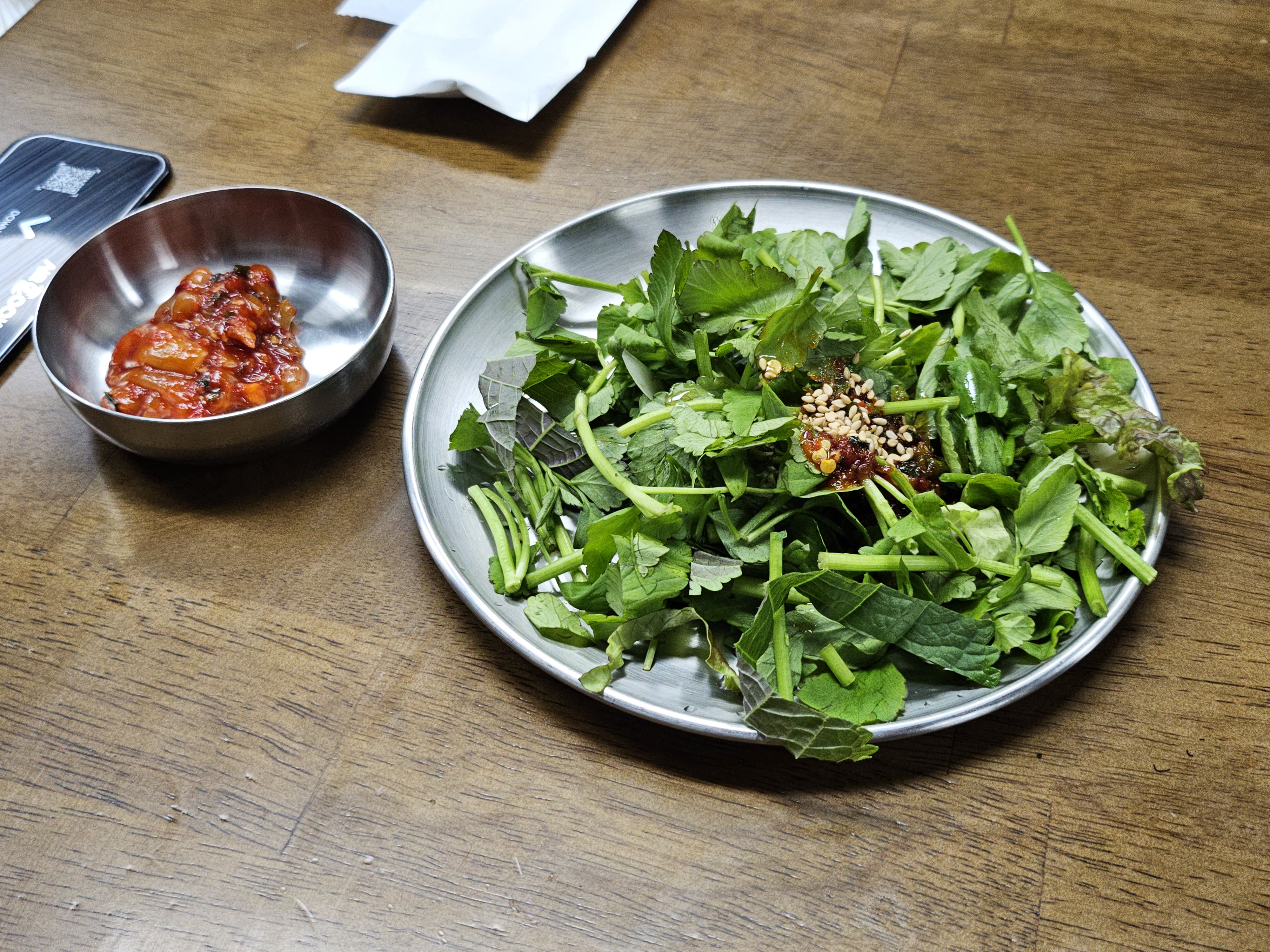 맛집 능동미나리 성수점