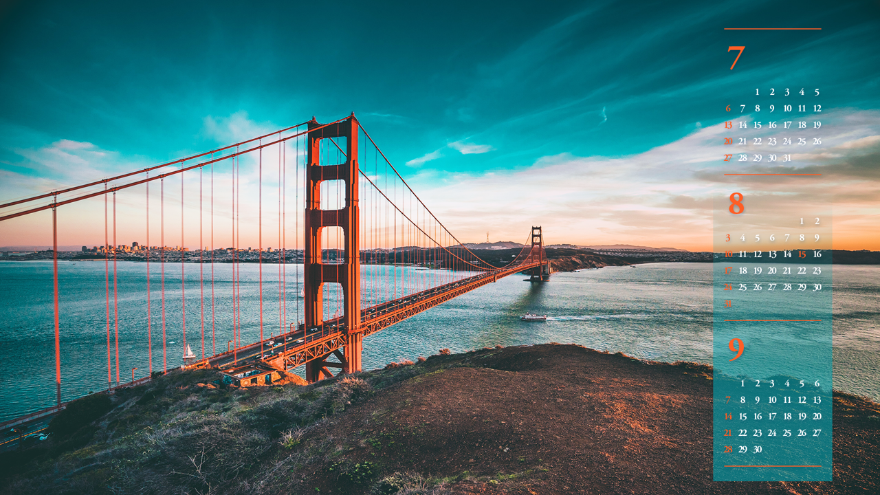 06 금문교 B - 2025년8월 노트북배경화면