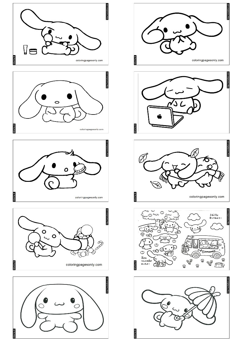 시나모롤 색칠공부 산리오 도안