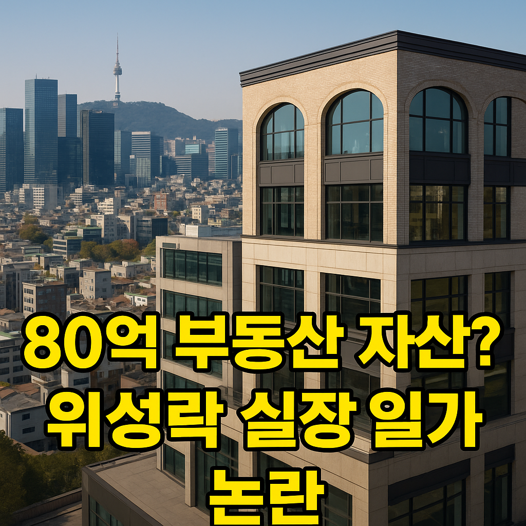 「80억 부동산 자산?! 위성락 실장 일가 논란」
