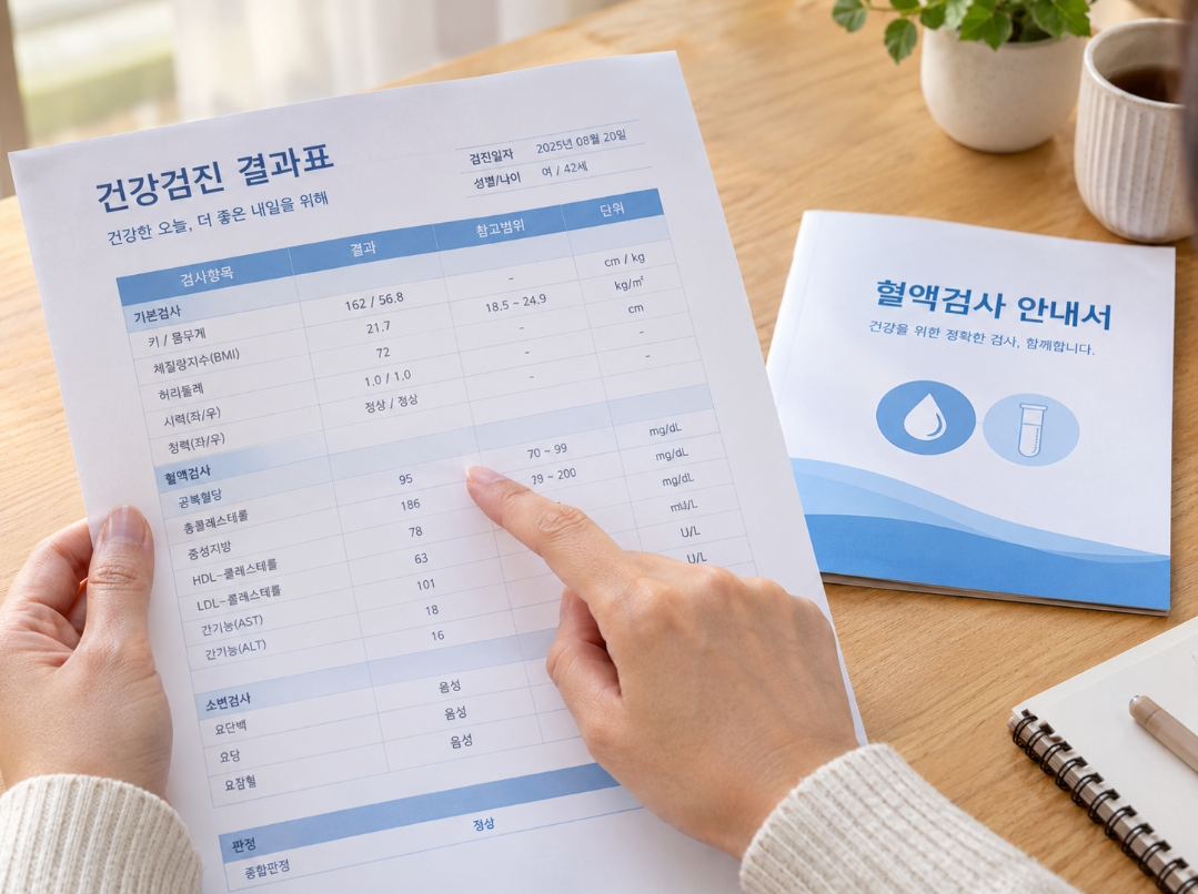 건강검진 혈당 결과 공복혈당 항목 확인