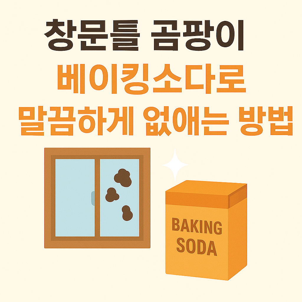 창문틀 곰팡이, 베이킹소다로 말끔하게 없애는 방법