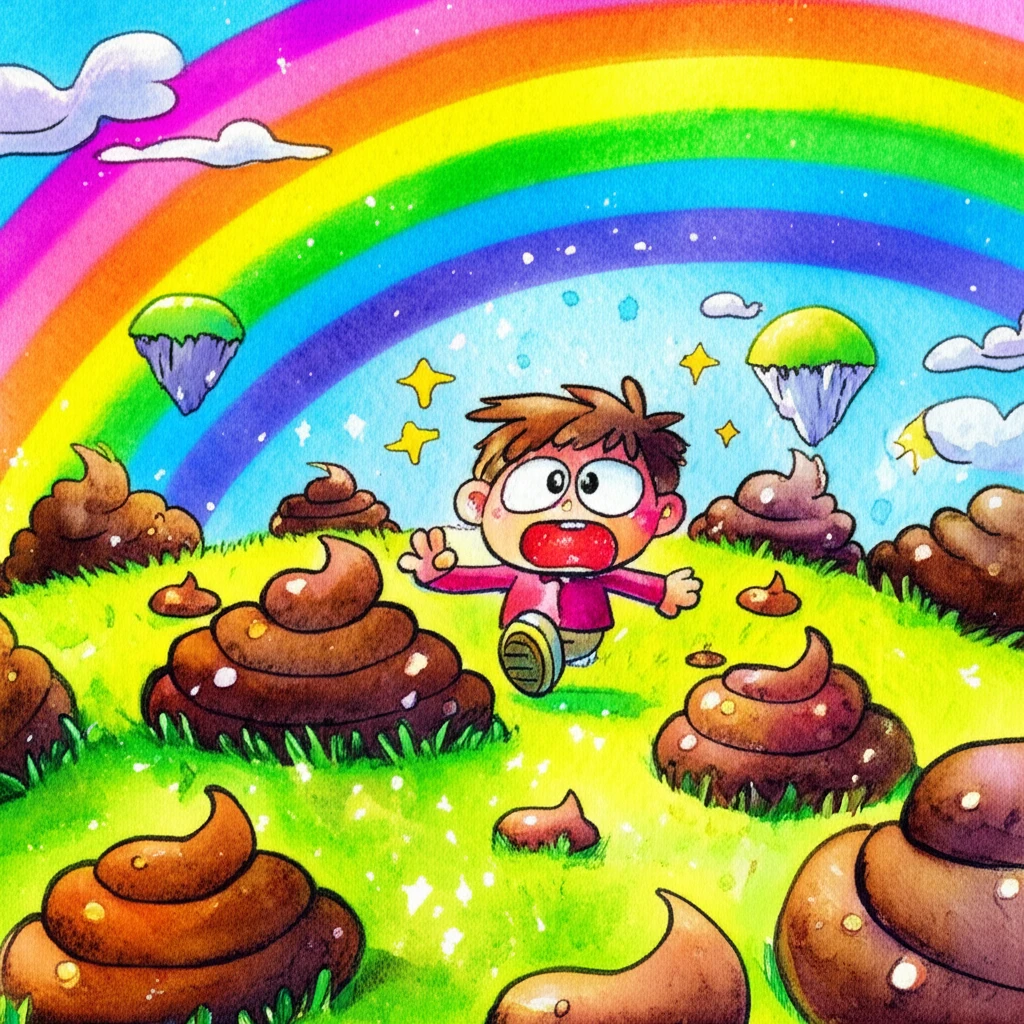 똥 꿈: 황금색 똥은 큰 재물운을 의