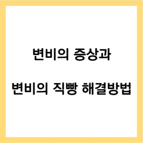 변비 해결방법