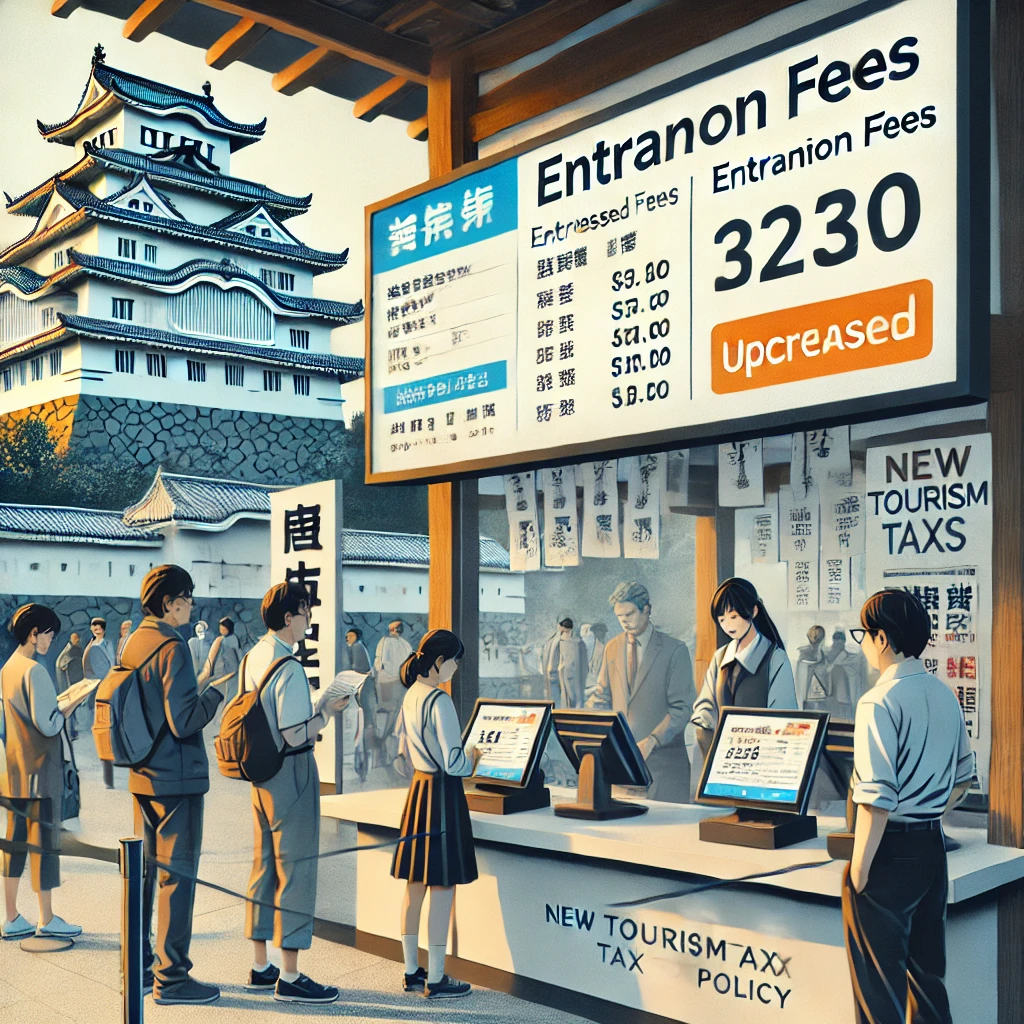 일본 여행 관광세, 입장료 및 숙박세 인상 안내