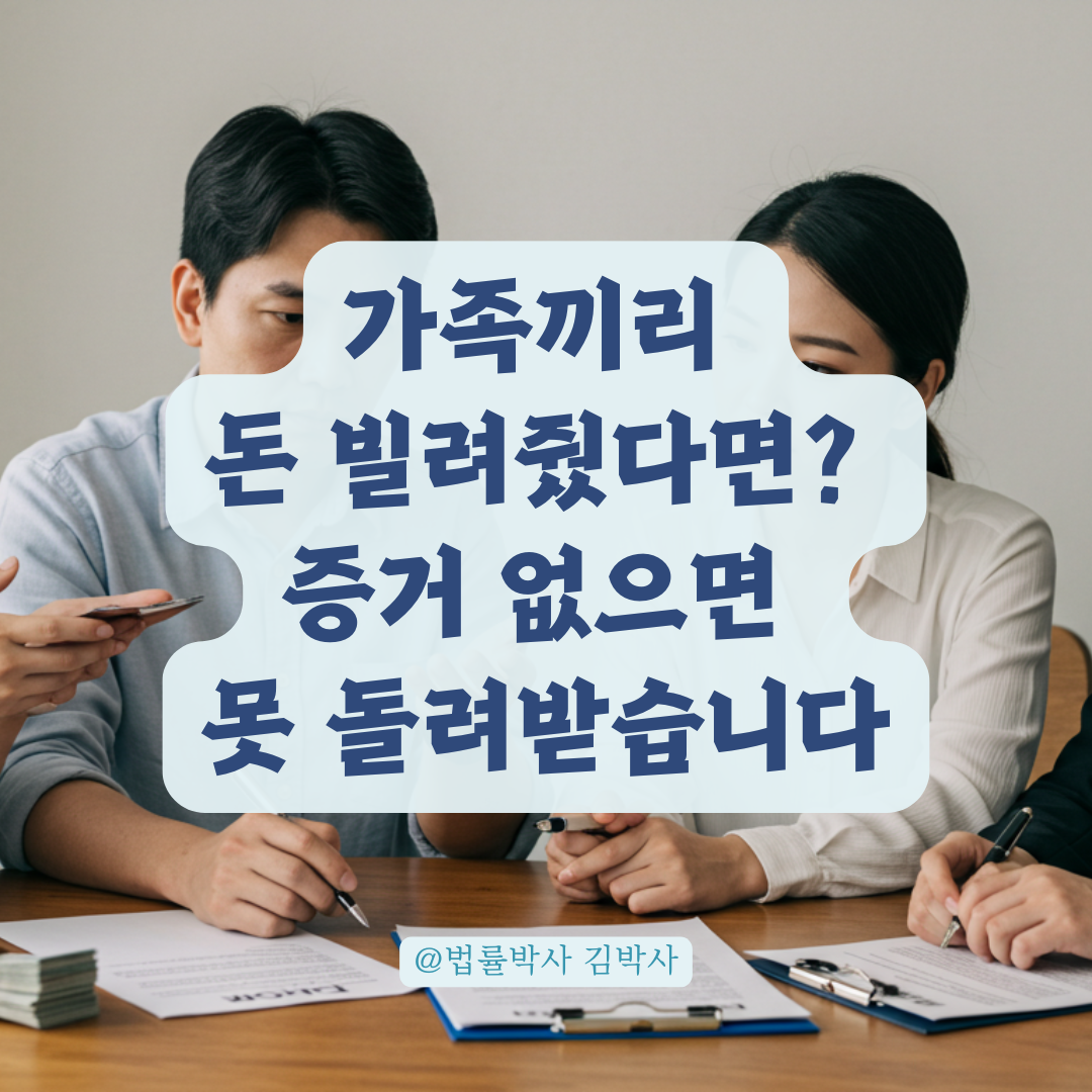 가족이라고 해도 돈 안 갚으면 법적 대응 가능, 실무 사례로 알려드립니다
