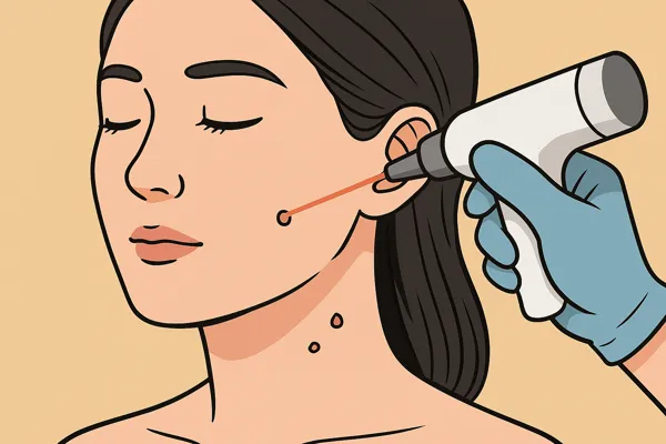 쥐젖 제거 레이저 시술 과정과 회복9