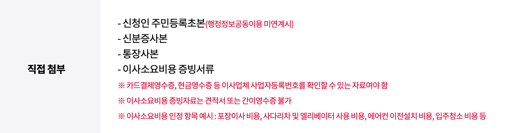 경기도 긴급지원주택 입주자 이주비 지원