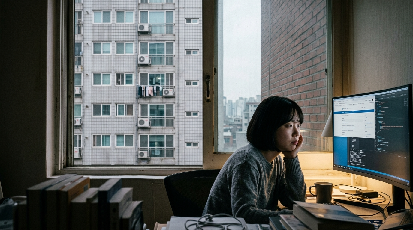 도시에서는 시야가 막힌 공간이 많아졌습니다