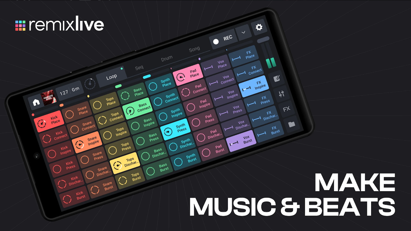 Remixlive, 음악 및 비트 제작 앱