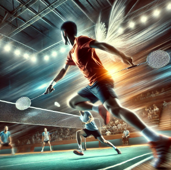 배드민턴 경기 장면