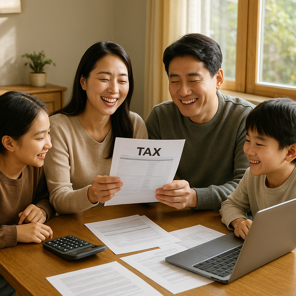 대한민국 2025년 새로운 정부가 들어오며, 중산층의 세금제도가 완화되었다. 관련사진