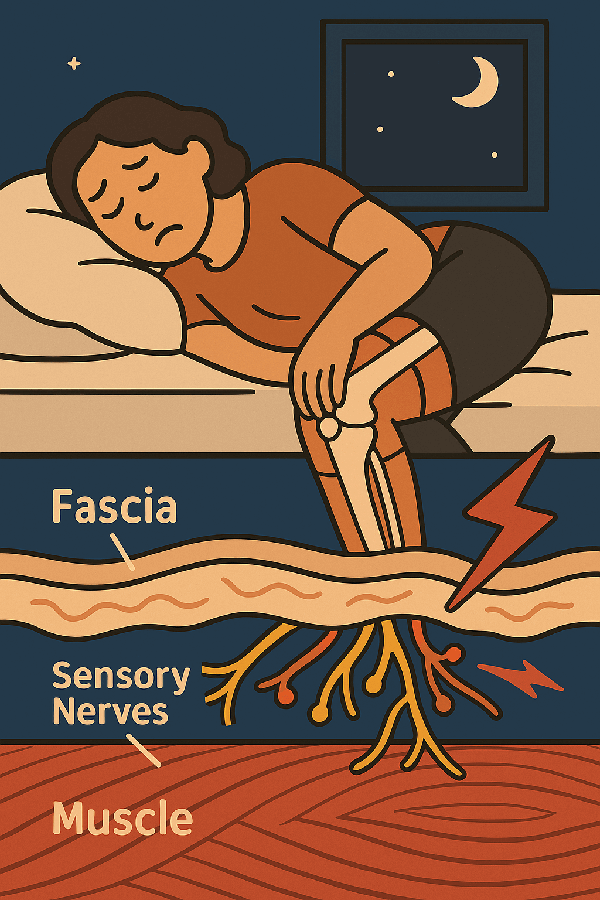 밤에만 아픈 무릎, 관절보다 더 깊은 문제일 수 있습니다