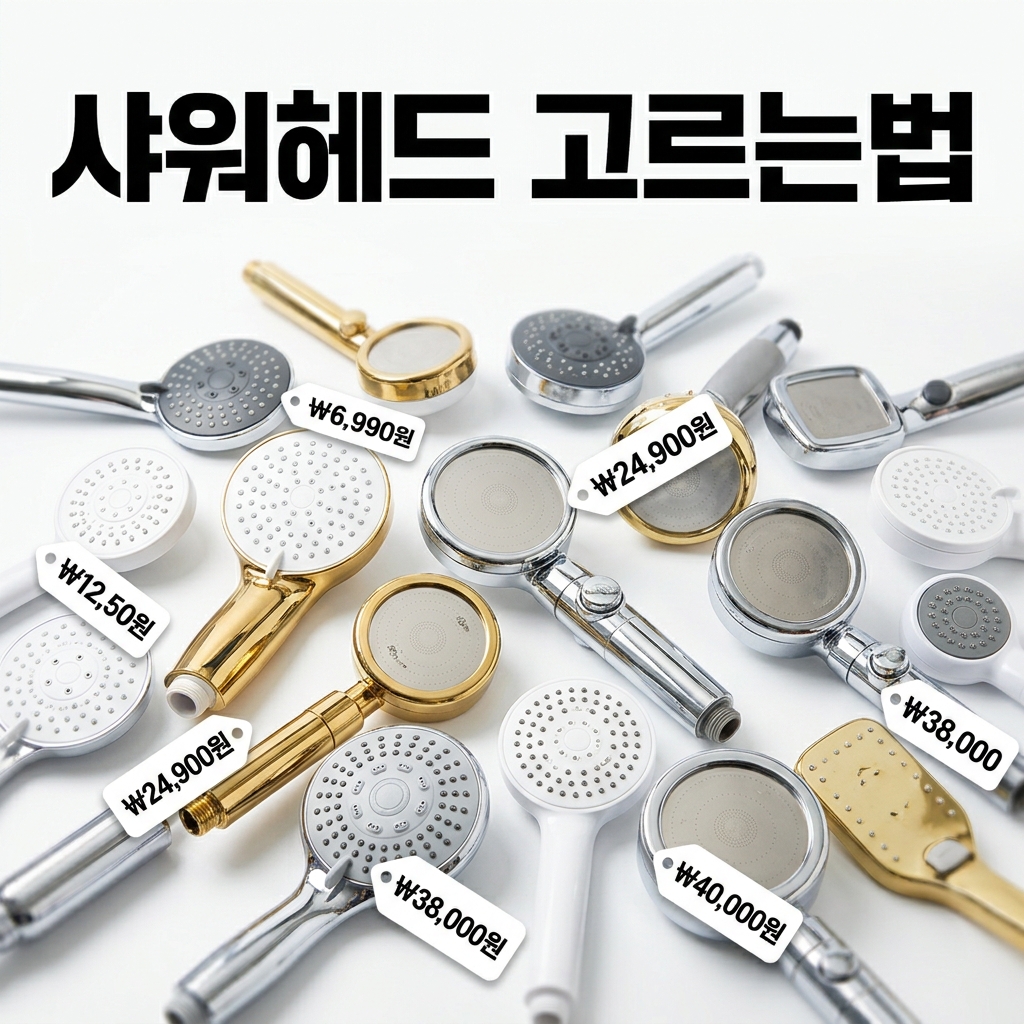 샤워헤드 고르는법 문제 상황