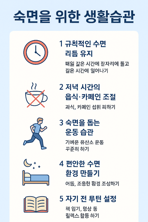 숙면을 위한 생활습관