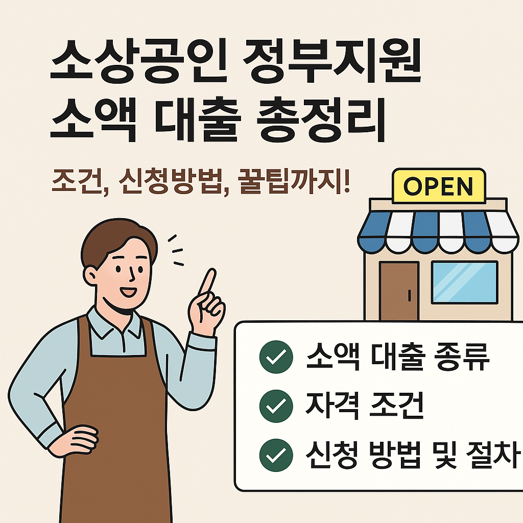 소상공인 정부지원 소액대출에 관한 사진