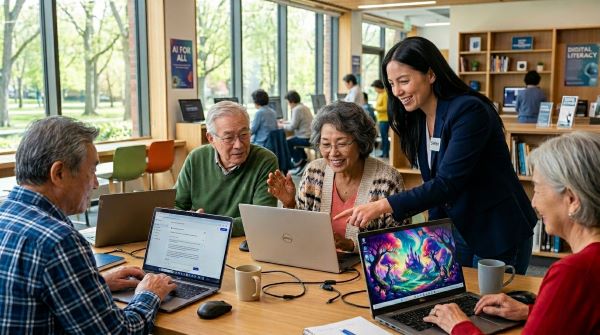 ai 교육 받는 시니어들