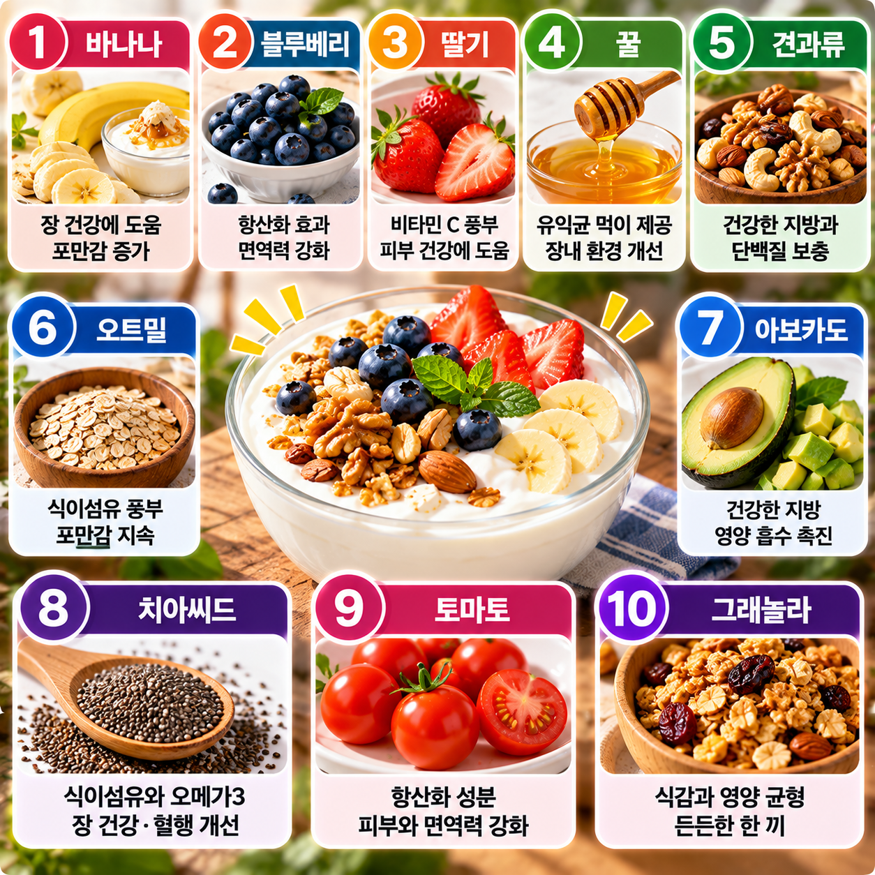 요거트와 같이 먹으면 좋은 음식