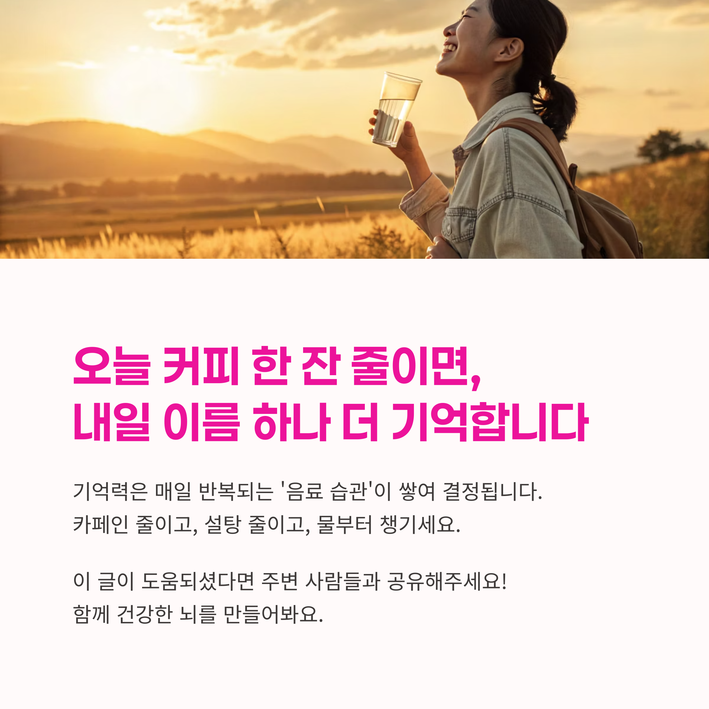 허브티 추천, 물 섭취 요령