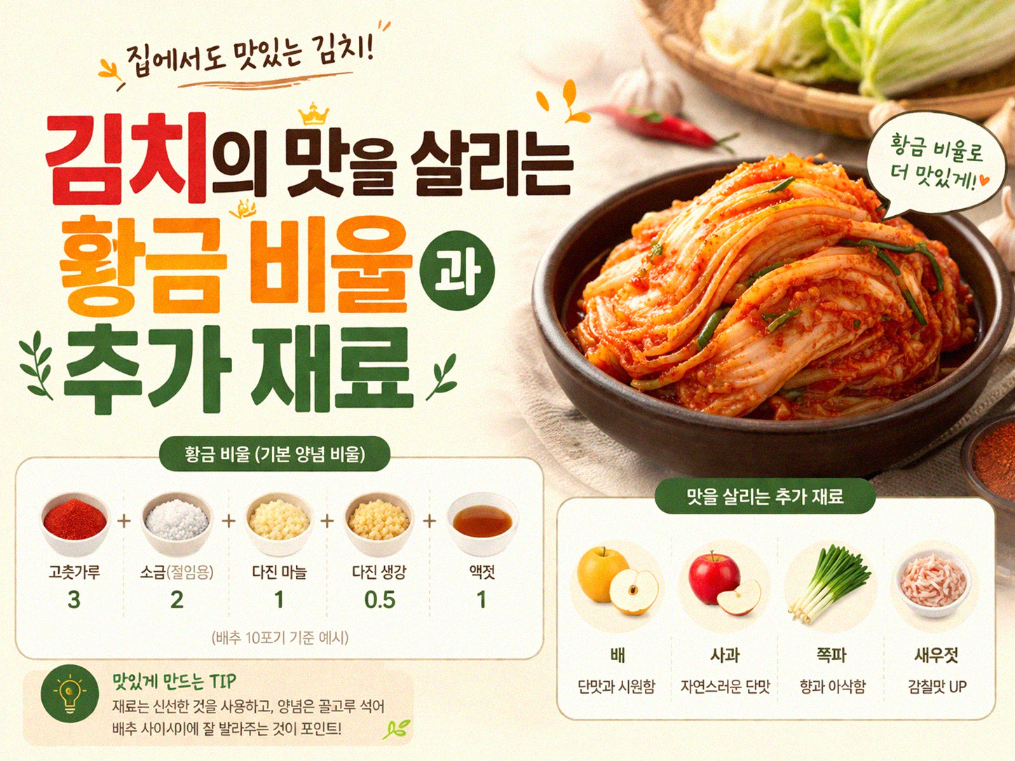 김치전, 맛없기 힘든 조합에서 더 맛있게 만드는 비법은?